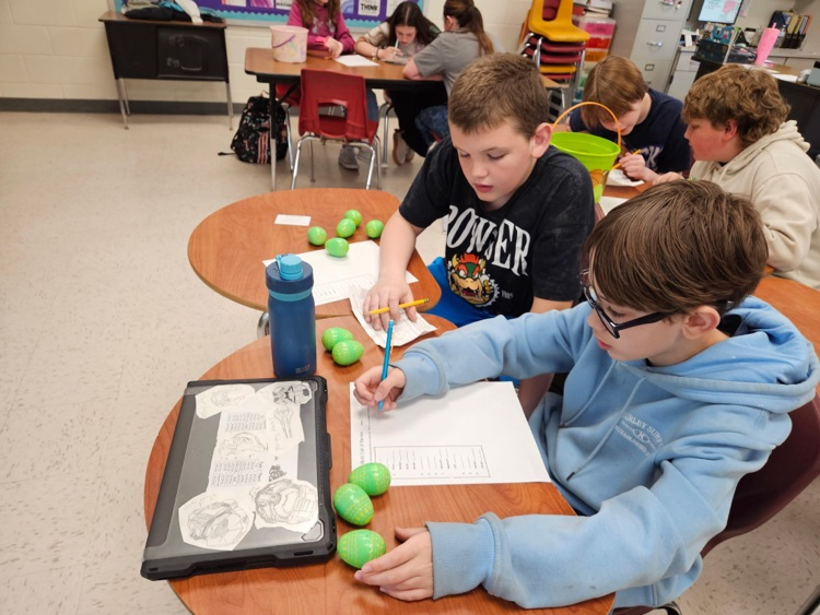 student math Easter egg activity
