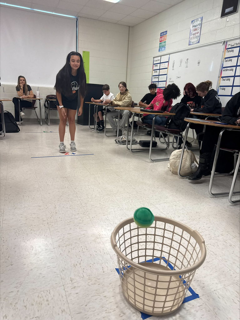 Math students playing review game