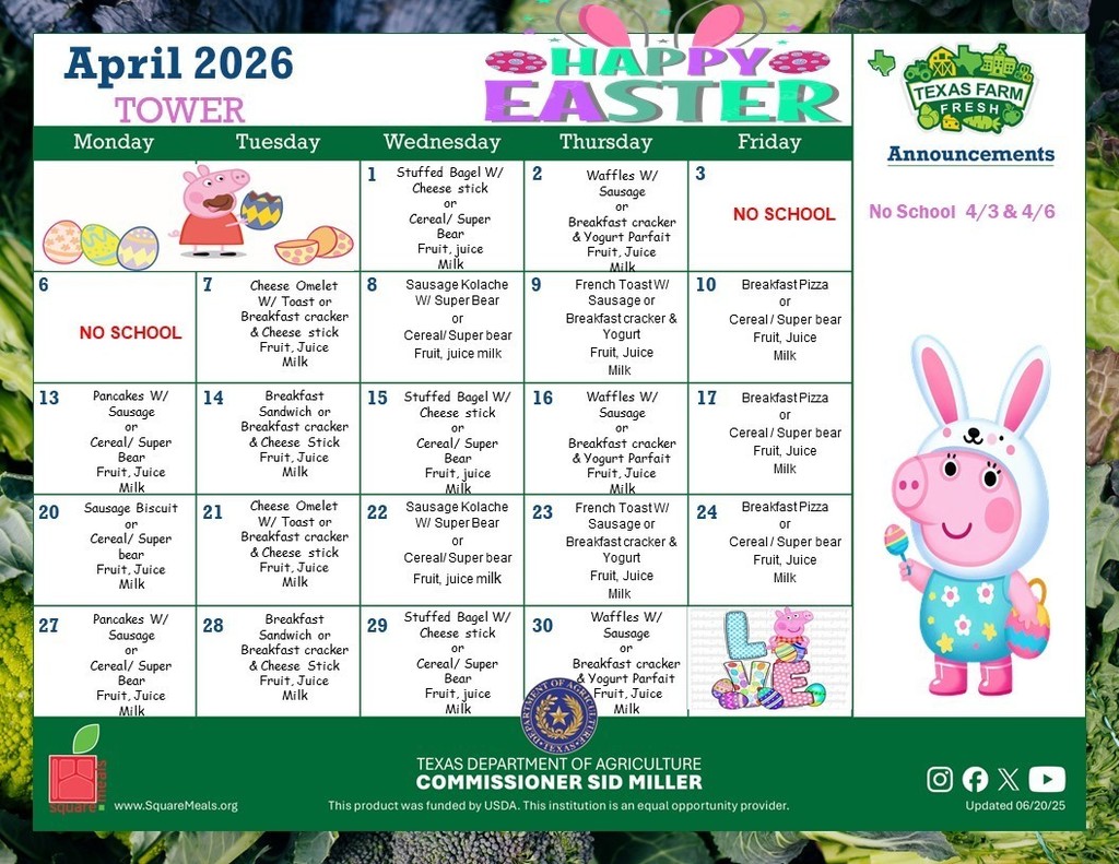 Breakfast April 2026