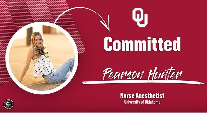 Pearson will attend the University of Oklahoma!