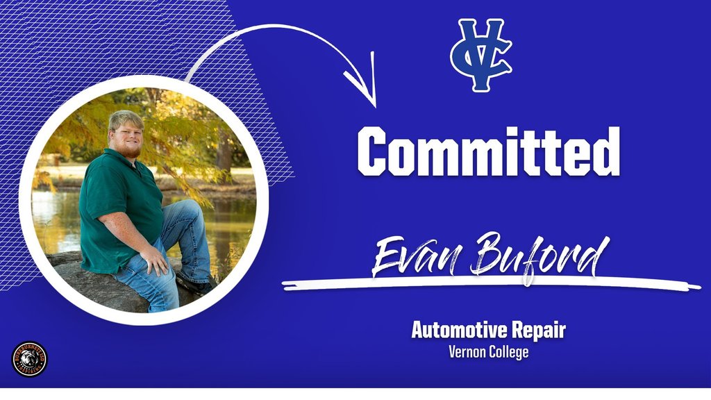 Evan will attend Vernon College. 
