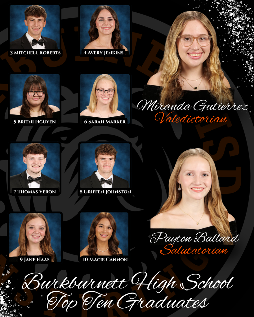 BHS Top Ten Graduates 