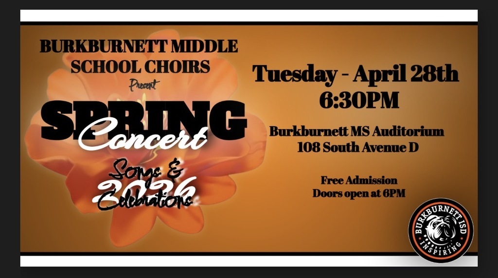 Spring Choir Concert flyer