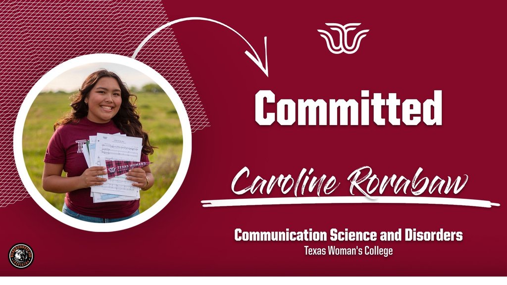 Caroline will attend Texas Woman's College 