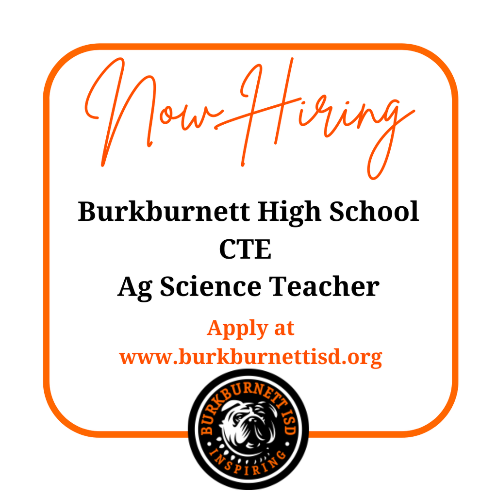 BHS is looking for an Ag Science Teacher 
