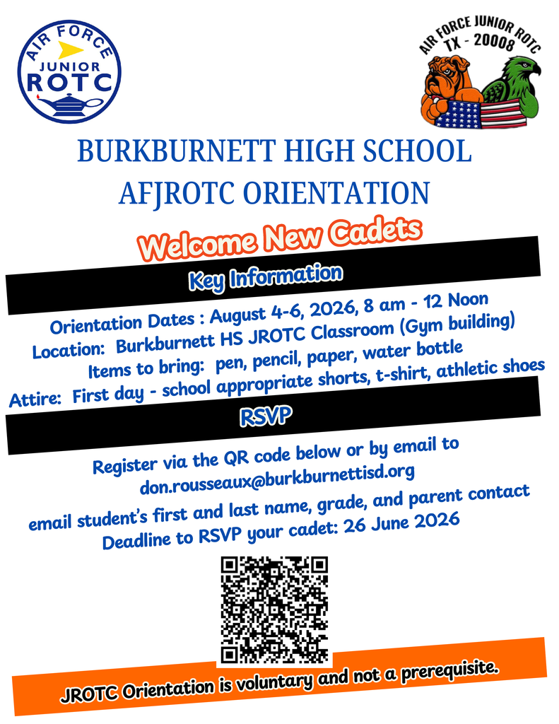 BHS AFJROTC New Cadet Orientation Aug. 4-6