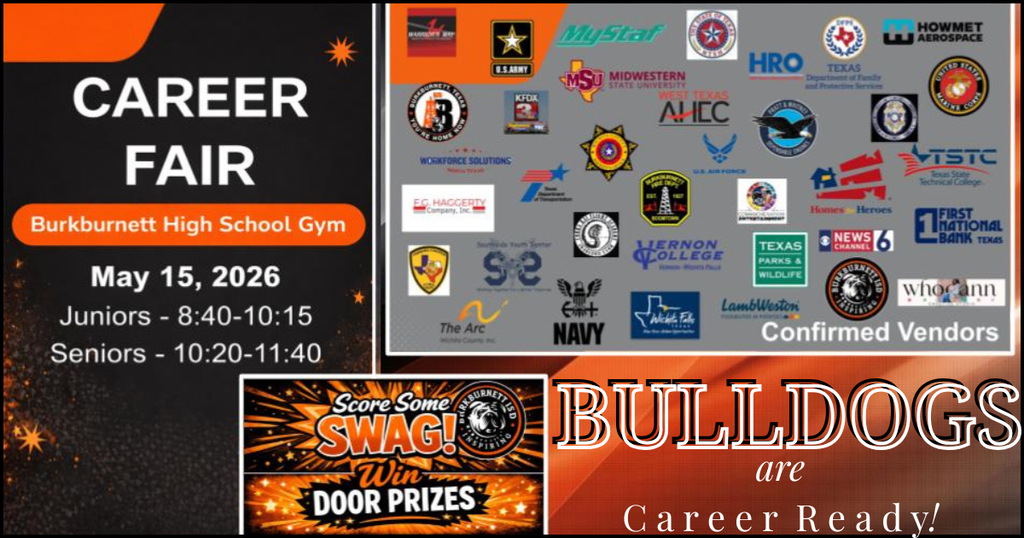 Career fair is May 15.
