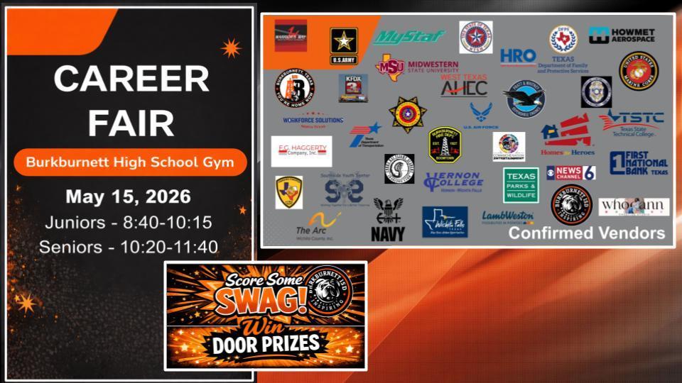 BHS Career Fair May 15 at BHS Gym