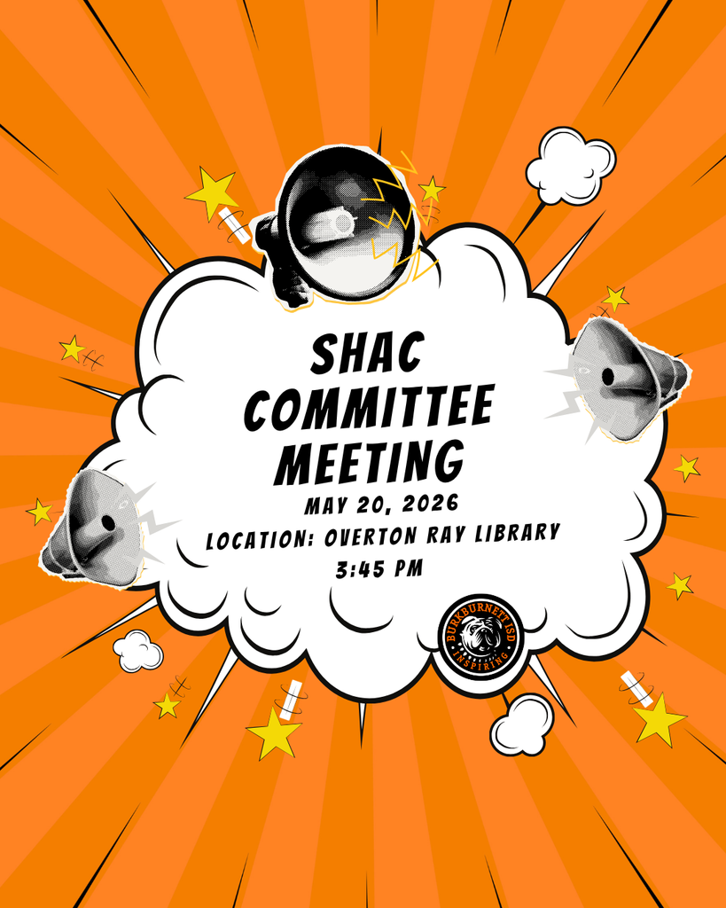 SHAC meeting May 20 @ 3:45 at Overton 
