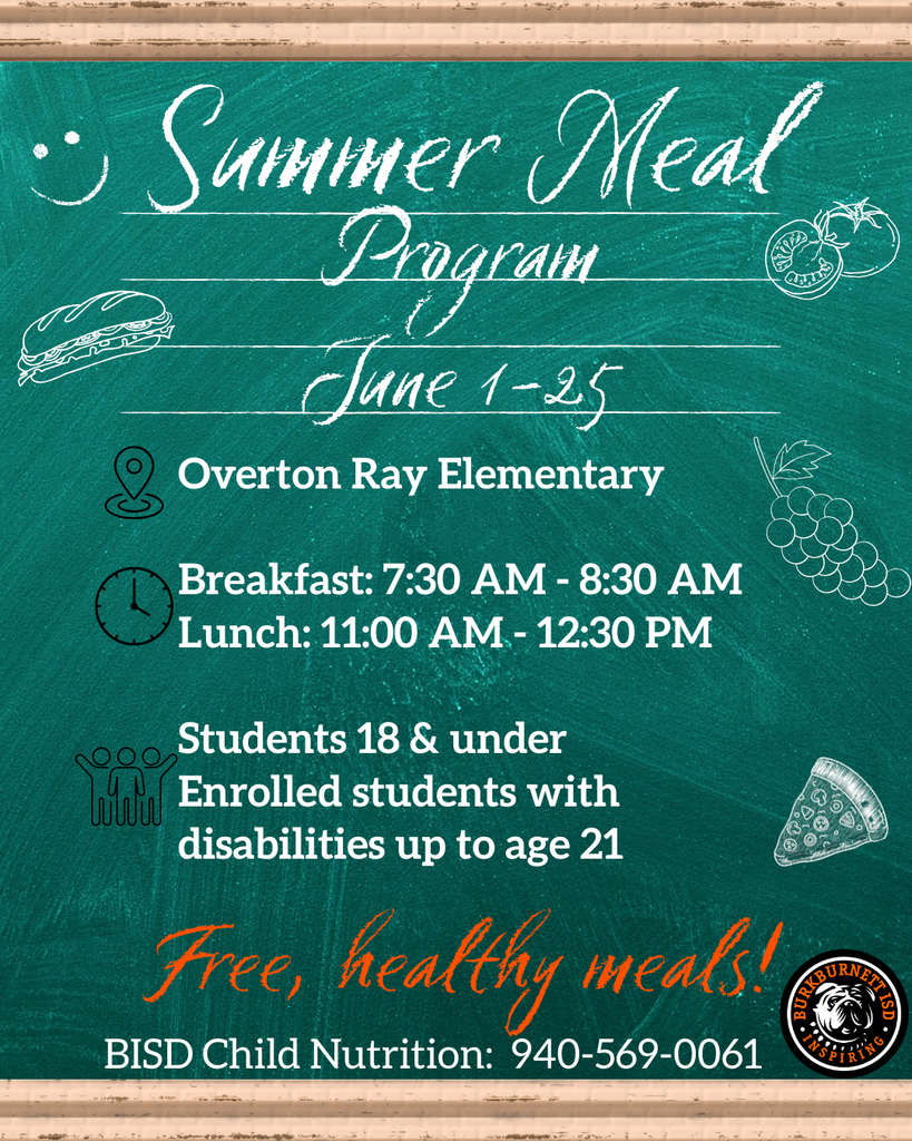 Summer meal program begins June 1-25 at ORE