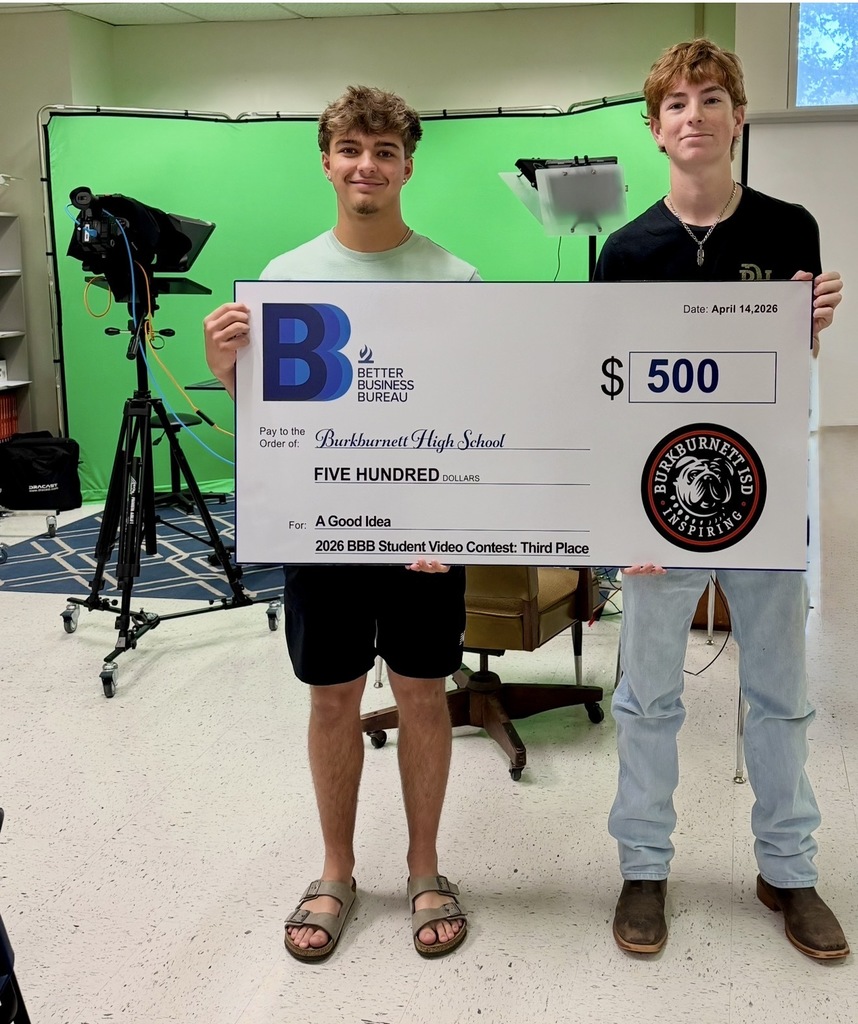 BHS students earned third place in the BBB video contest. 