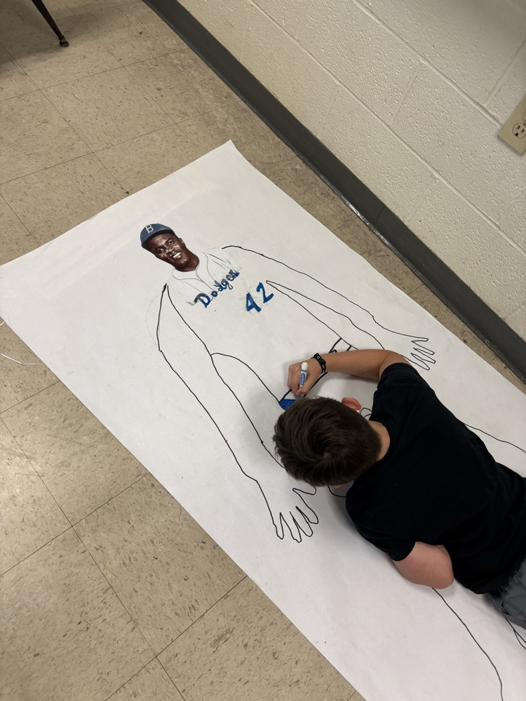 students working on history project