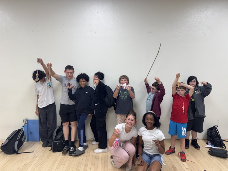 students with lures