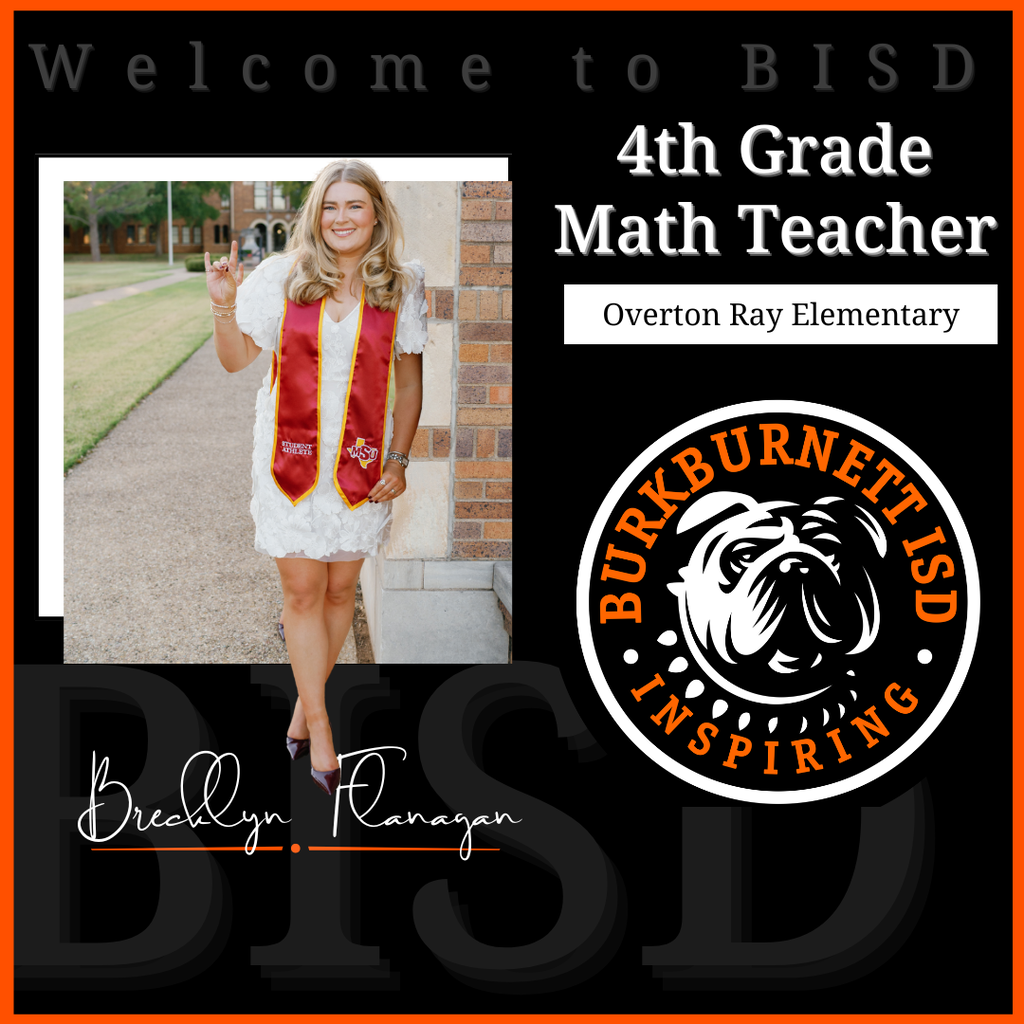 Mrs. Flanagan will teach fourth grade math at Overton