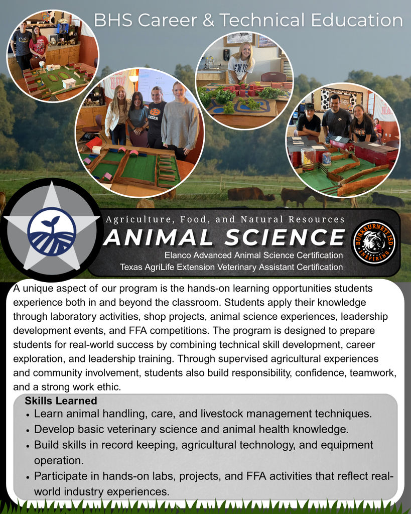 BHS CTE Animal Science classes