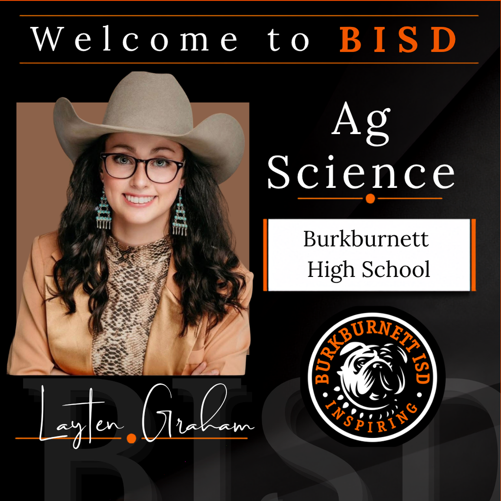 Ms. Layten will teach Ag Science at BHS.