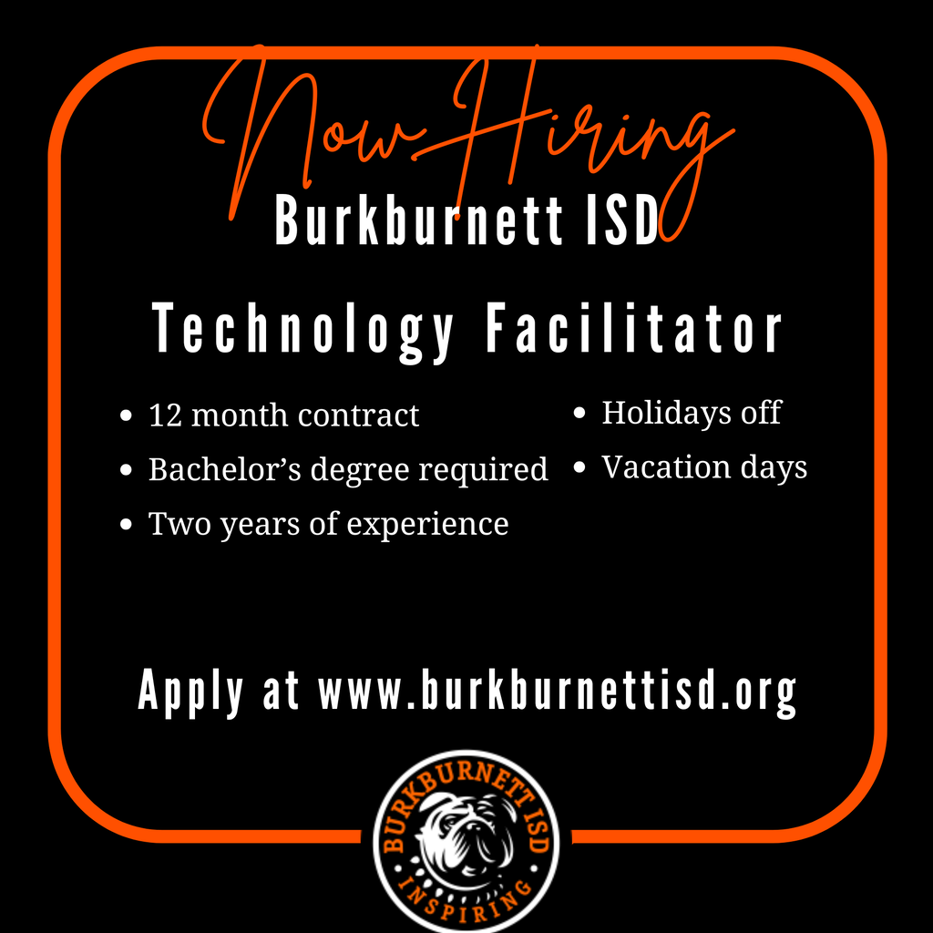 BISD is hiring a technology facilitator