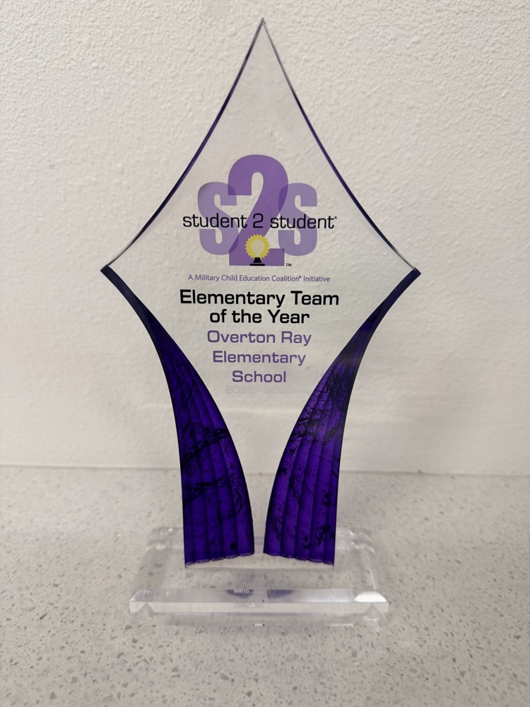 Overton Ray Elementary was named MCEC S2S of the Year
