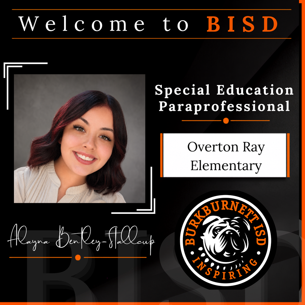 Mrs. Bentley-Stallcup will join OVerton Ray as a special education para.