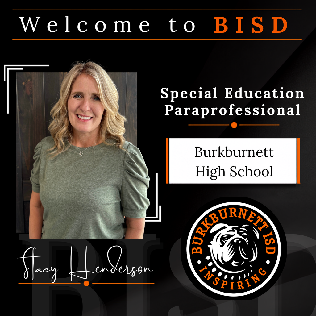 Mrs Henderson will be a sped para at BHS.