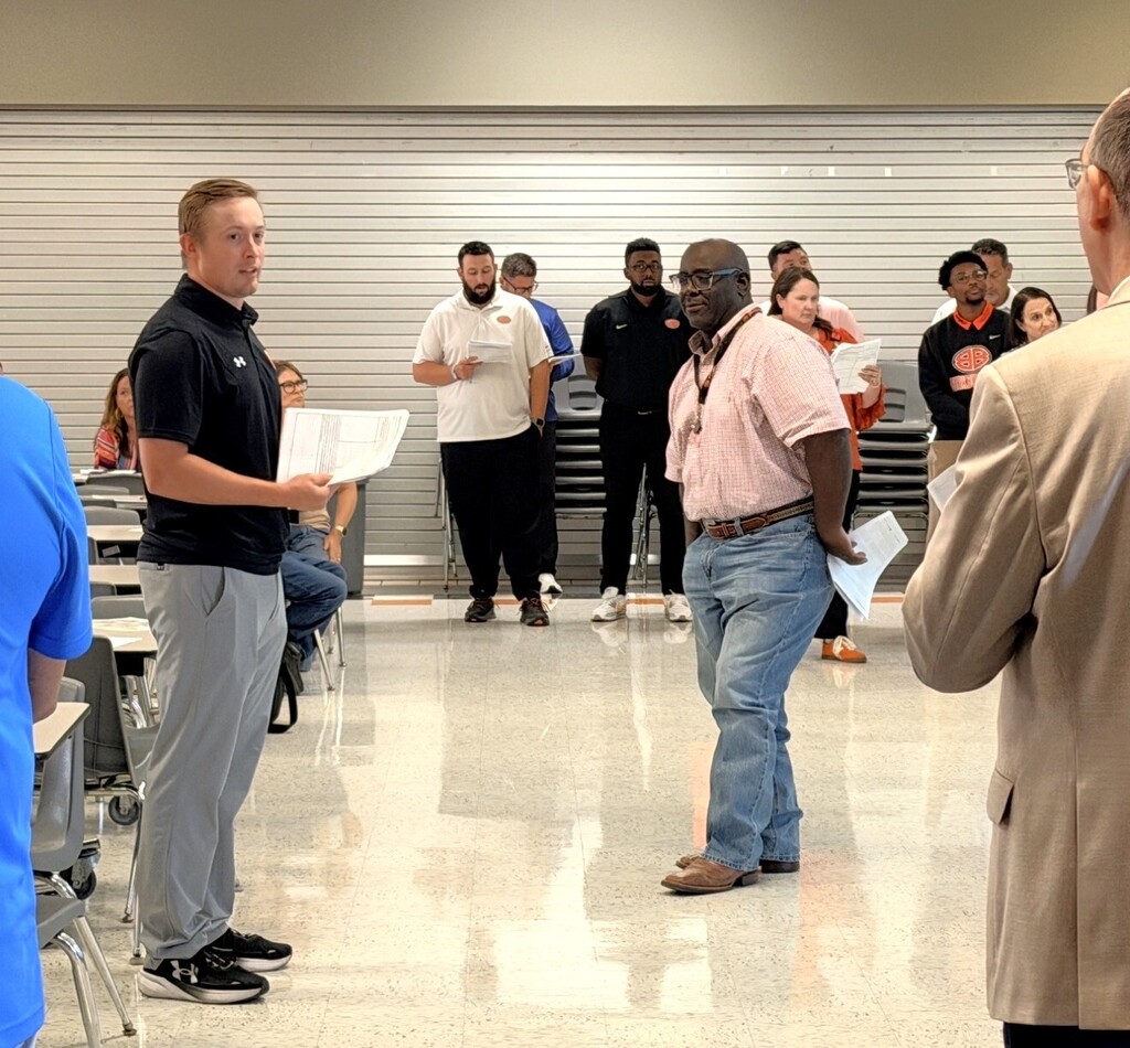BISD coaches at training.