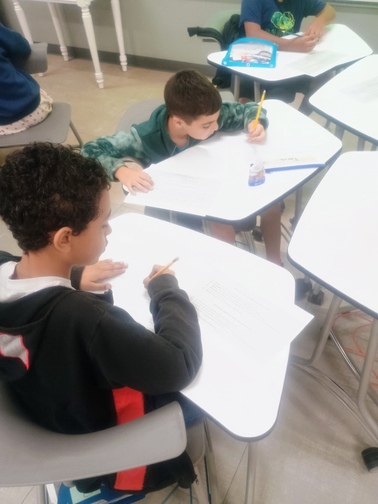 Ms. Wadlow’s class writing letters to their future self.