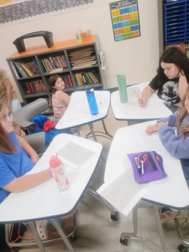 Ms. Wadlow’s class writing letters to their future self.
