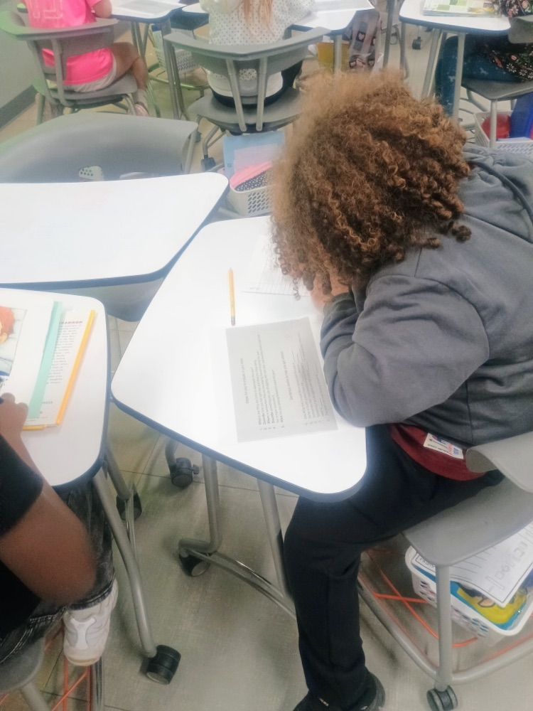 Ms. Wadlow’s class writing letters to their future self.