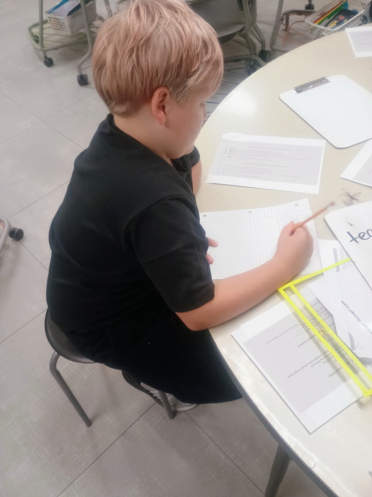 Ms. Wadlow’s class writing letters to their future self.