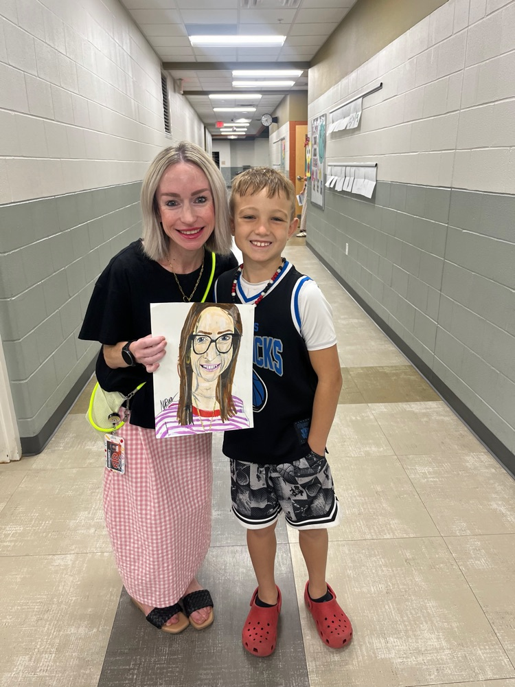 One of Mrs. White's students surprised her this morning with a portrait he drew after finding her photo on the school’s website. The resemblance is incredible! What a thoughtful and talented way to show appreciation. 🎨❤️