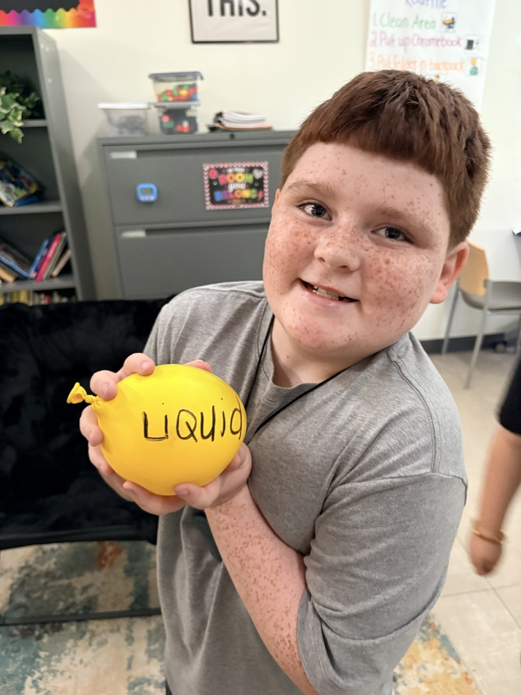 This week, Ms. Stewart's class has been learning about the three states of matter: solids, liquids, and gases. We wrapped up our learning with a hands-on balloon experiment that allowed students to see and experience these concepts in action.