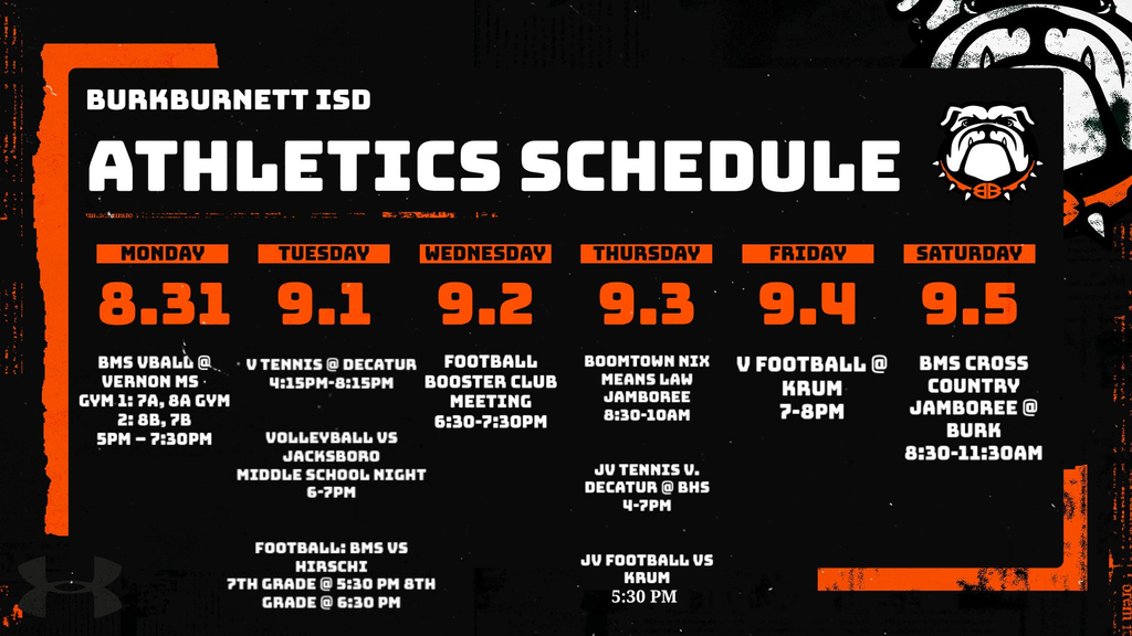 Athletic Schedule