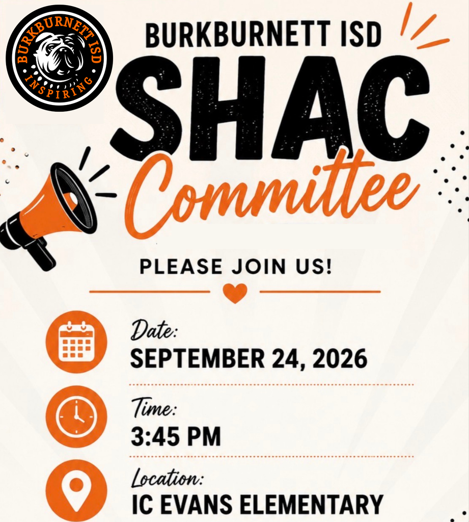 SHAC Meeting is IC Evans Sept 24 at 3:45 PM