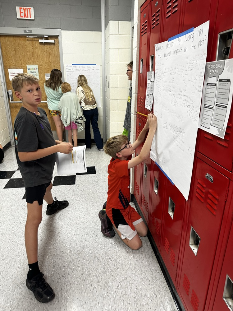 student gallery walk