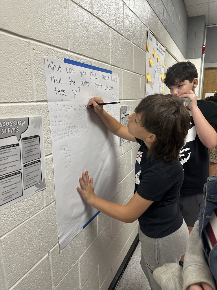student gallery walk