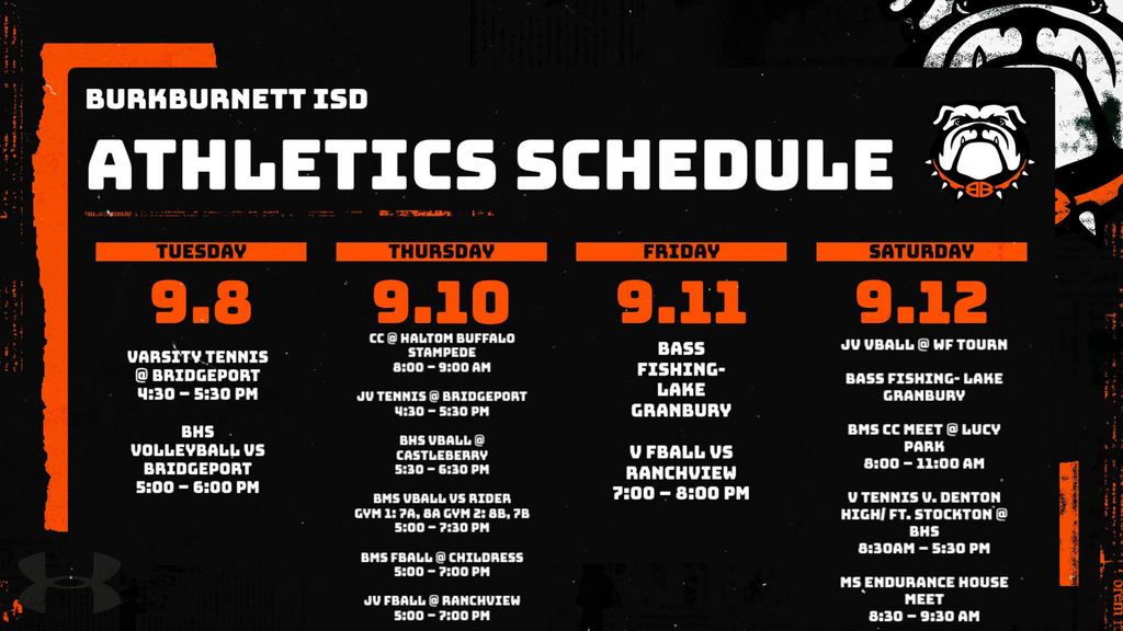 Athletics Schedule