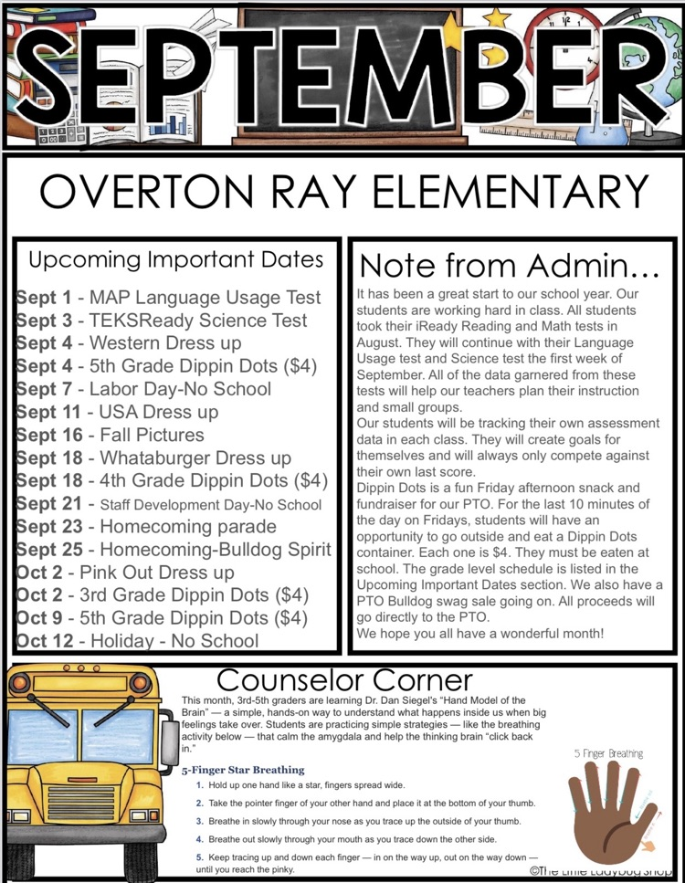 Overton Ray newsletter 