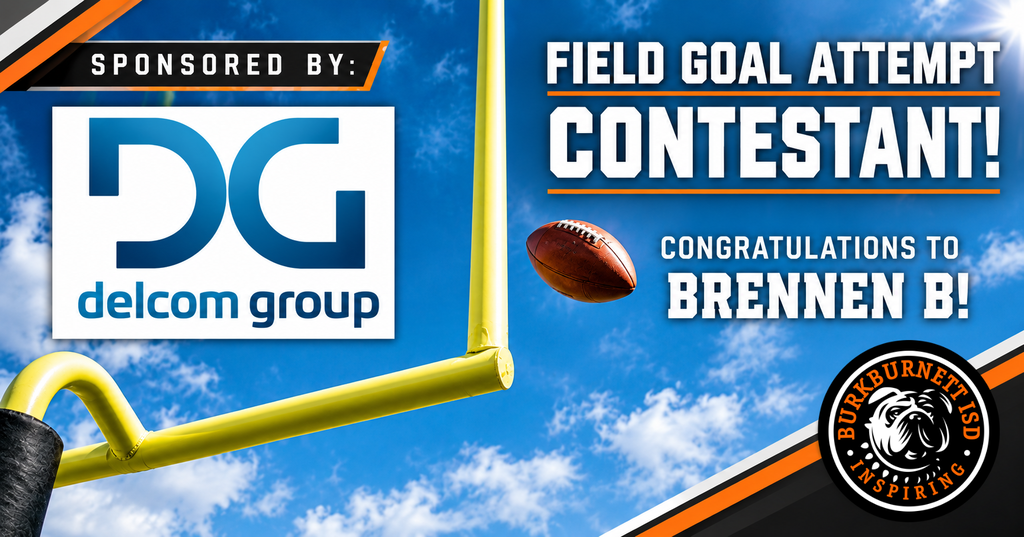 Delcom group is sponsoring a pregame field goal kick attempt!