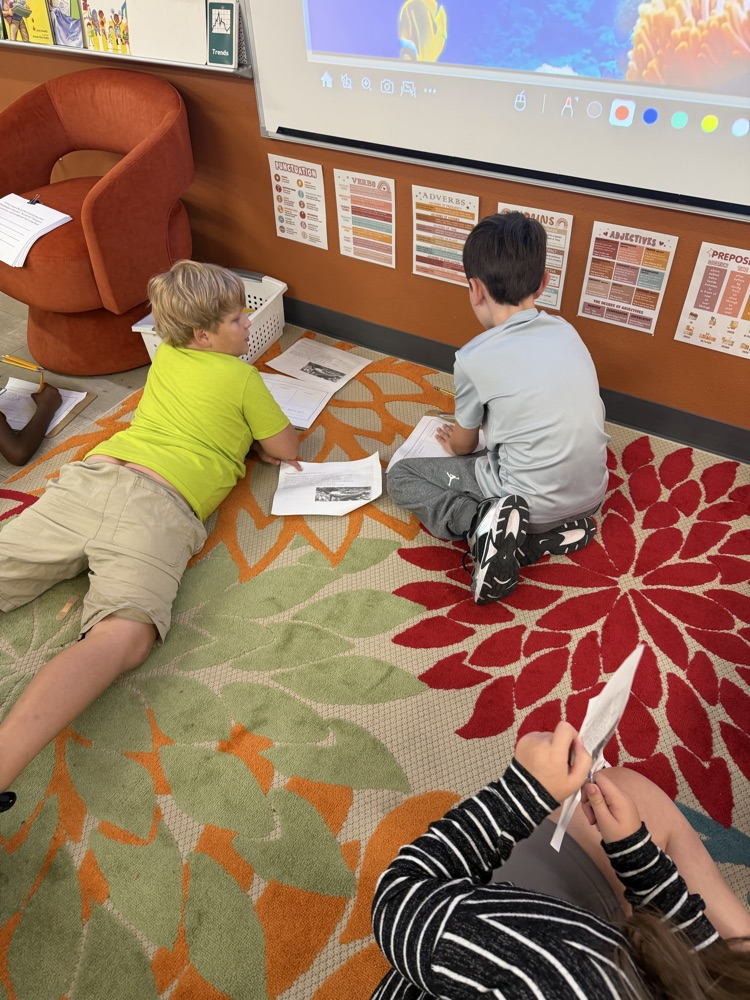 Mrs. Brown's ELA 4A hallway has been working hard on identifying the author’s purpose and message of different genres and finding the text evidence to support their answers this week. 