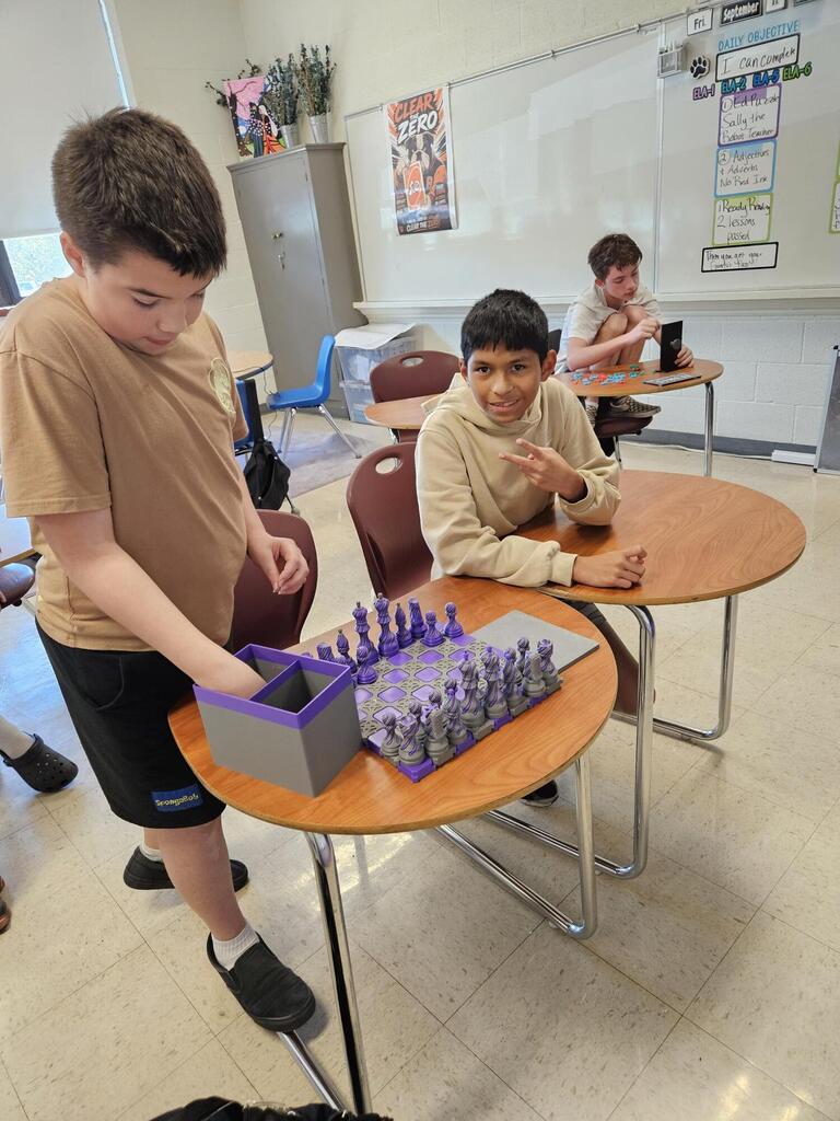 Students in class