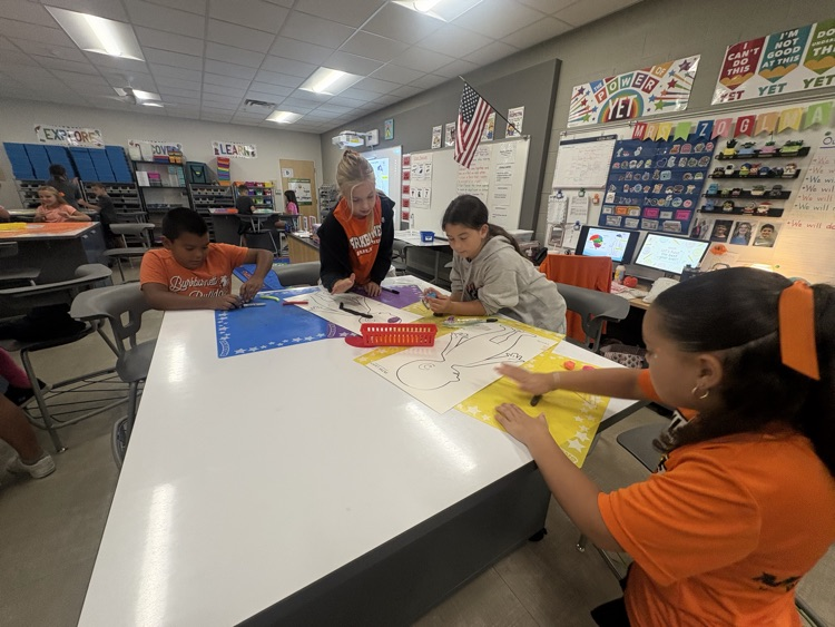 The 4th grade students in PLTW are creating a model of the brain as we learn about our central nervous system.
