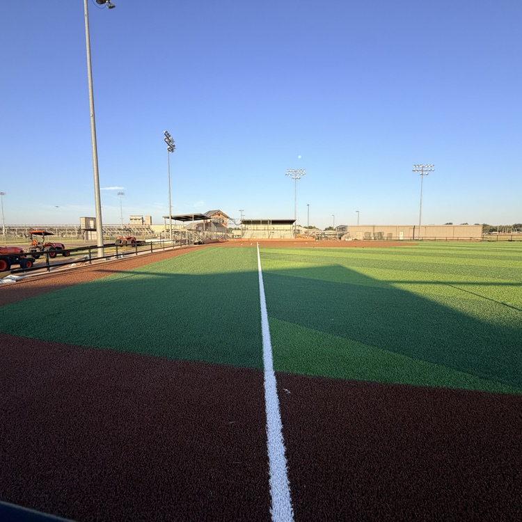 Baseball and softball fields are progressing. 
