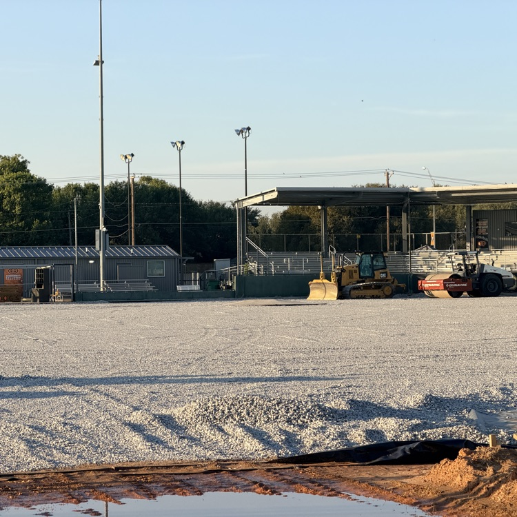 Baseball and softball fields are progressing. 