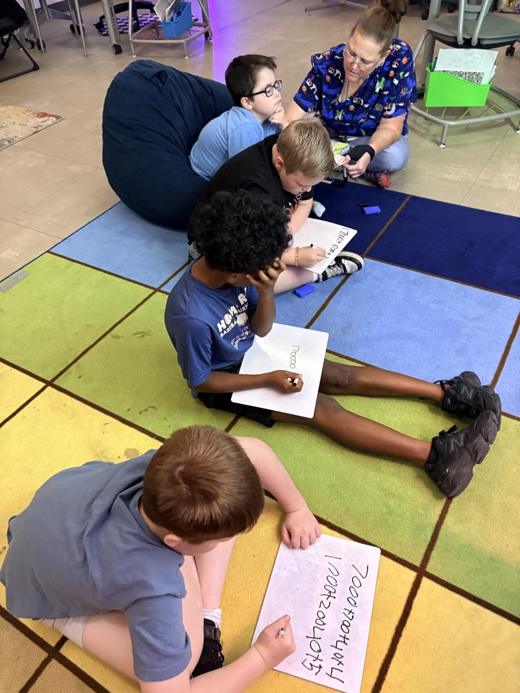 Today Ms. Stewart's class learned all about expanded form!