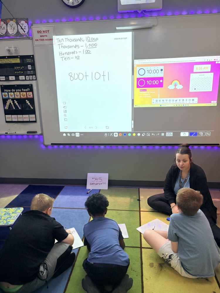 Today Ms. Stewart's class learned all about expanded form!