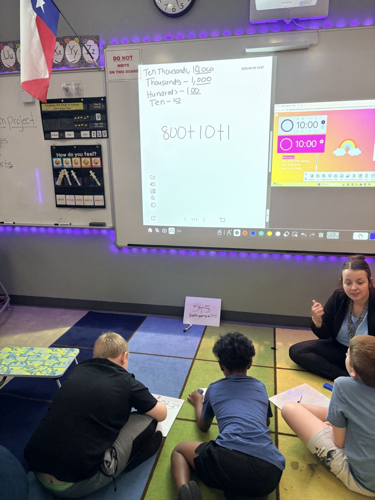 Today Ms. Stewart's class learned all about expanded form!