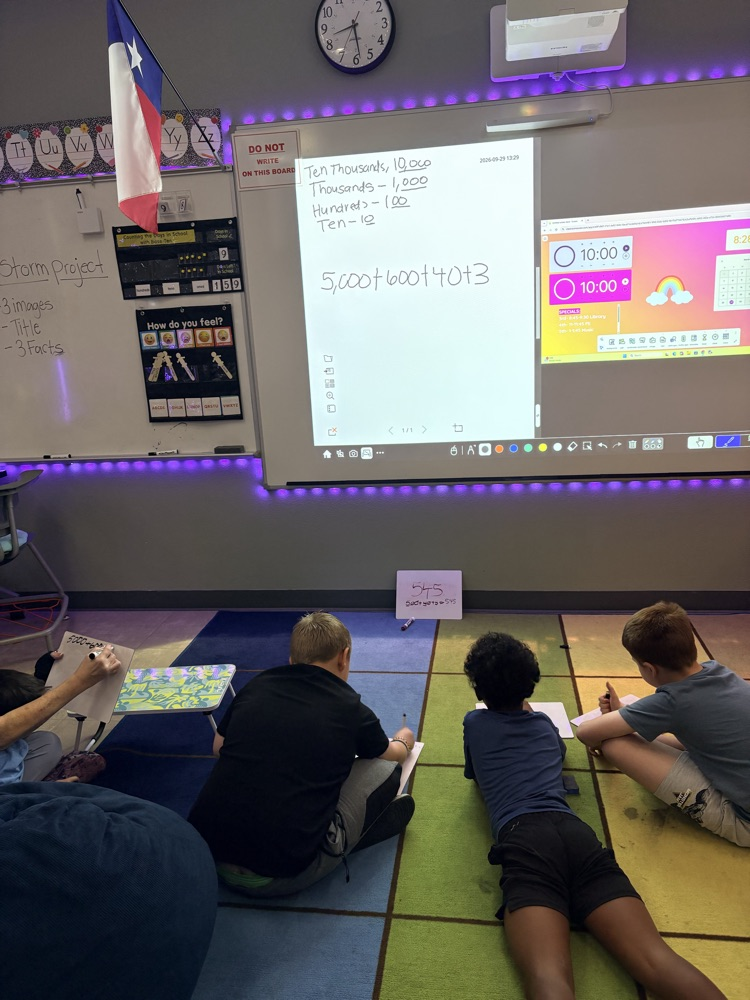 Today Ms. Stewart's class learned all about expanded form!