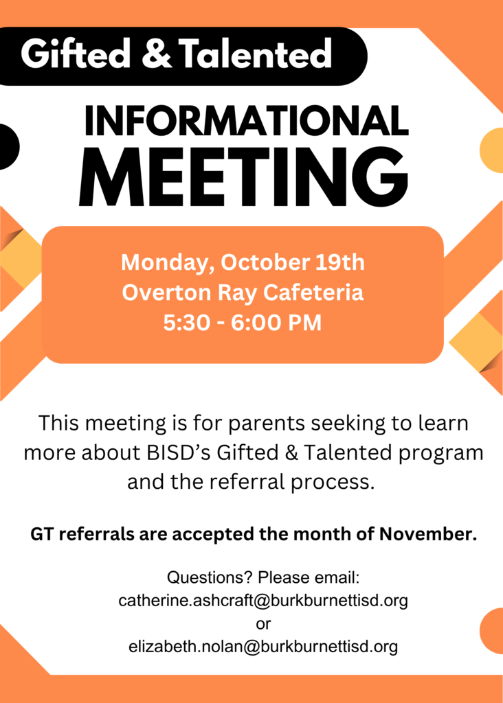 GT meeting info