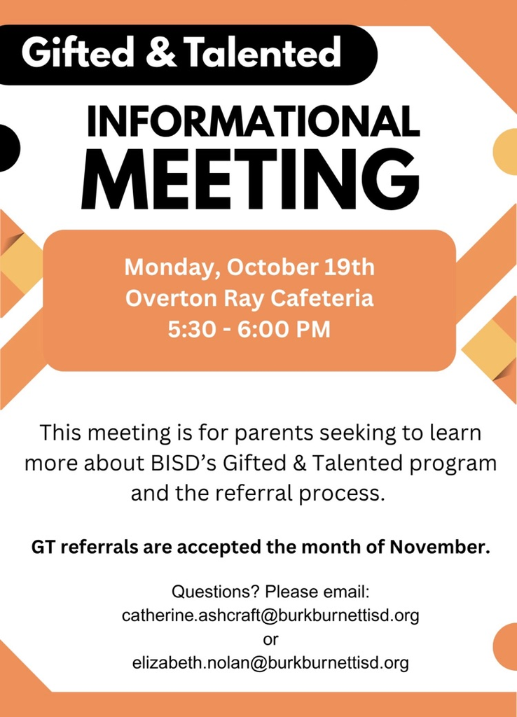 GT Info Meeting on Oct. 19