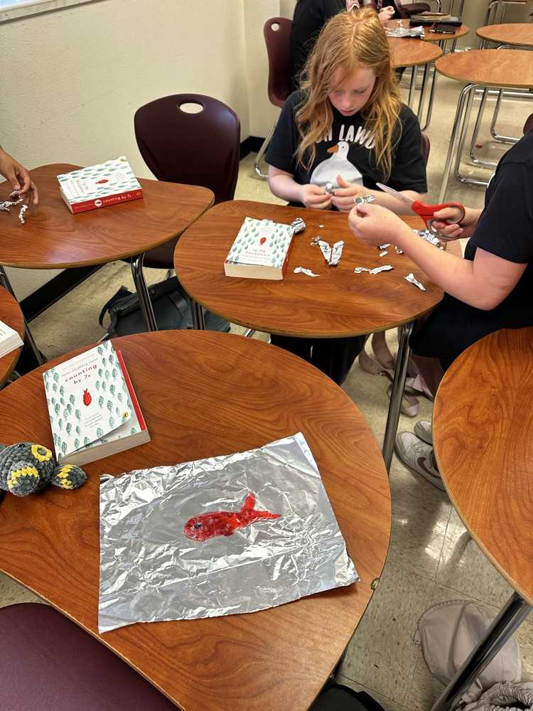 students working on project